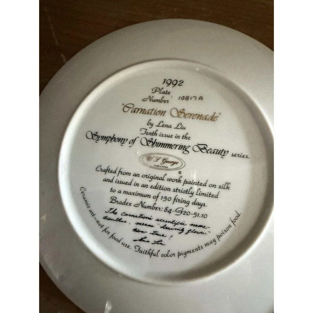 Vintage 1992 Symphony of Shimmering Beauty Lena Liu China set Of 4 Cottagecore